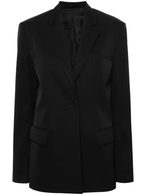 MODES GARMENTS single-breasted wool blazer Black MGWBLAZER2