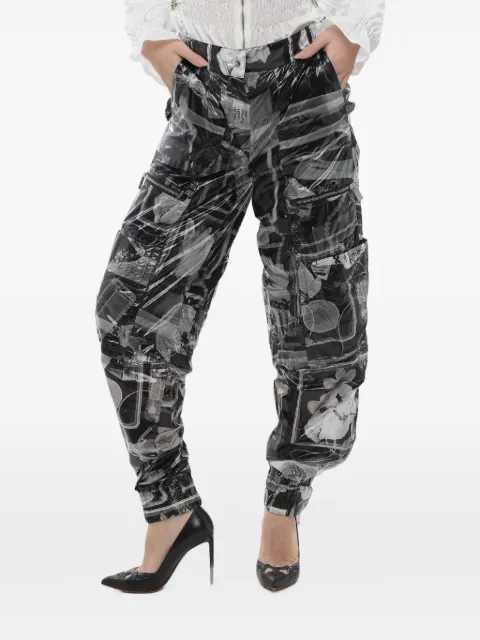 Off-White graphic-print cargo pants Black OWCF022S24FAB0010110