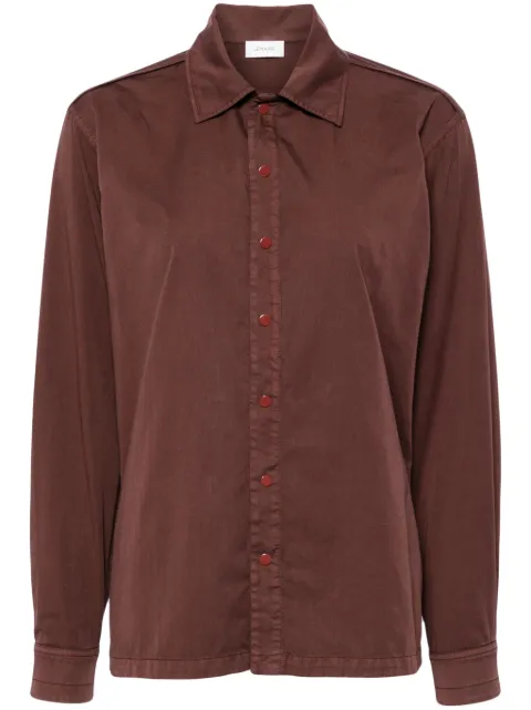 LEMAIRE dyed cotton-satin shirt Brown SH1068LF1206
