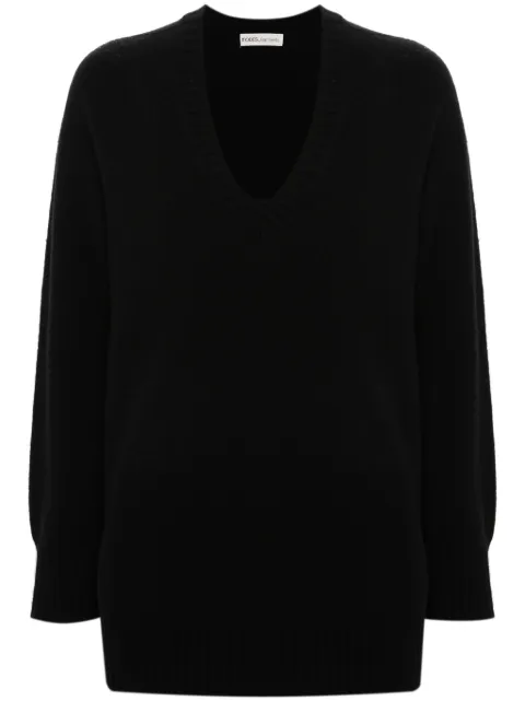 MODES GARMENTS V-neck fine-knit jumper Black MGWKNIT1
