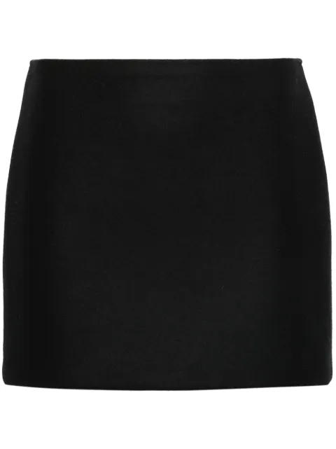 MODES GARMENTS fleted wool mini skirt Black MGWSKIRT1