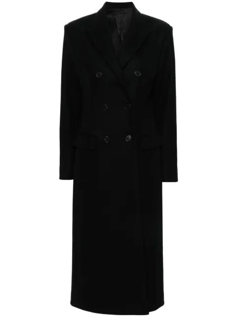 MODES GARMENTS double-breasted wool coat Black MGWCOAT1