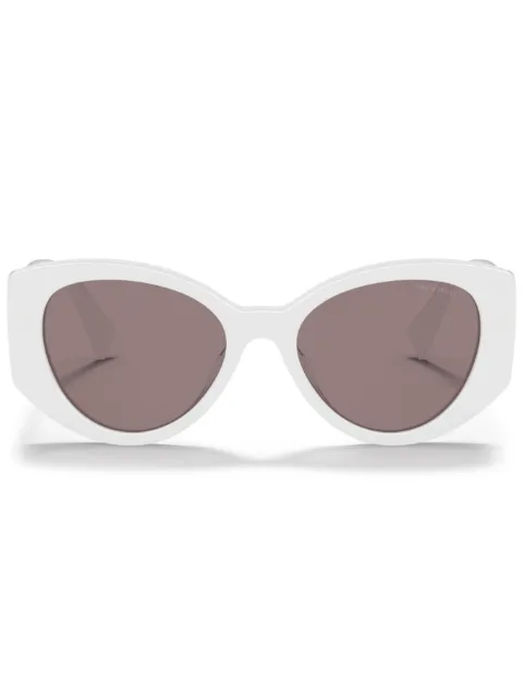 Miu Miu Eyewear logo-print sunglasses White SMU03W05X05P