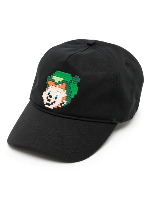 Mostly Heard Rarely Seen 8-Bit Feeling Lucky cotton cap Black MHEB02BDH07