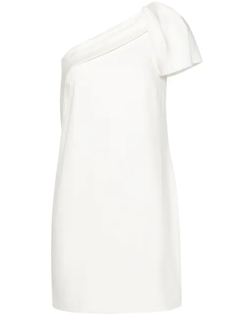 Roland Mouret crepe one-shoulder mini dress Neutrals RMSS24020SC