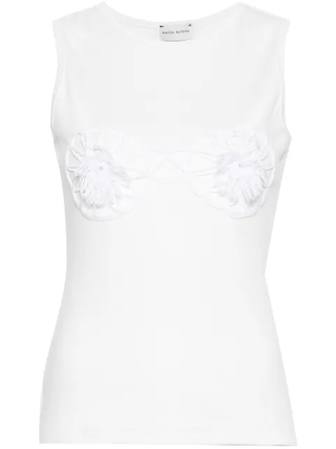 Magda Butrym crochet-bra tank top Black 145524