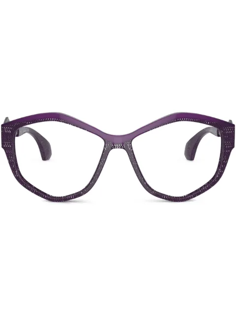 Alain Mikli geometric-frame glasses Purple A05501003CH