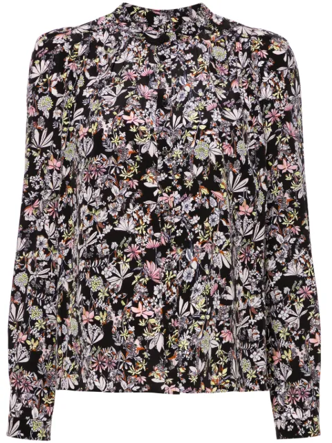 Zadig&Voltaire Tchin Kaya floral-print blouse Black WWSH00565