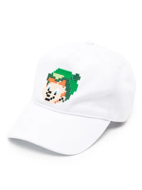 Mostly Heard Rarely Seen 8-Bit Feeling Lucky cotton cap White MHEB02BDH08