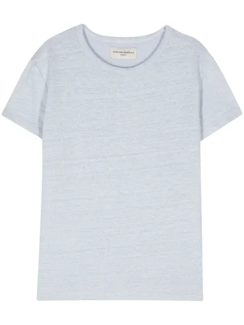 Officine Generale round-neck T-shirt Blue S24WTEE206