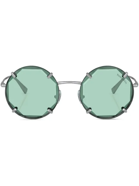 Tiffany & Co Eyewear logo-print sunglasses Silver TF30916001D9
