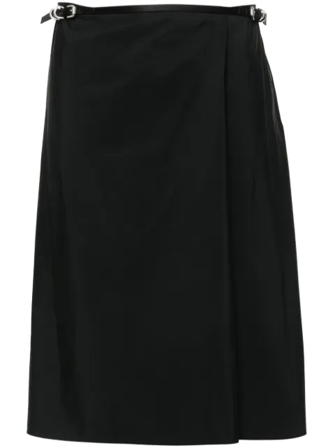 Givenchy Voyou taffeta wrap skirt Black BW40TR14L1