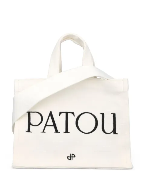 Patou small Patou canvas tote bag Neutrals AC0440076001W