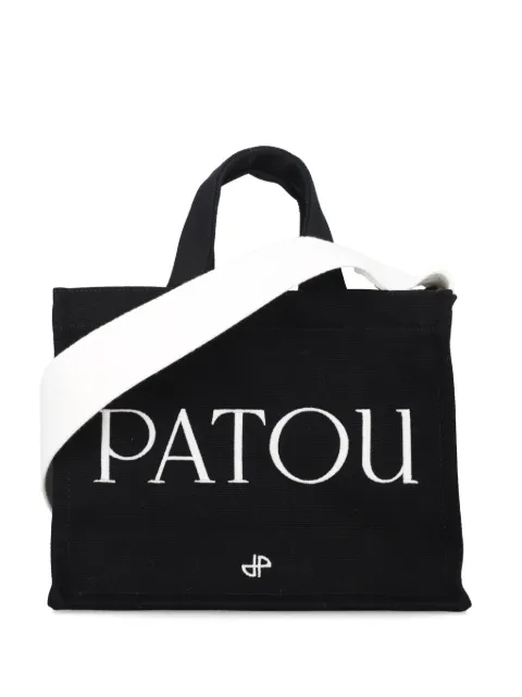 Patou small Patou canvas tote bag Black AC0440076999B