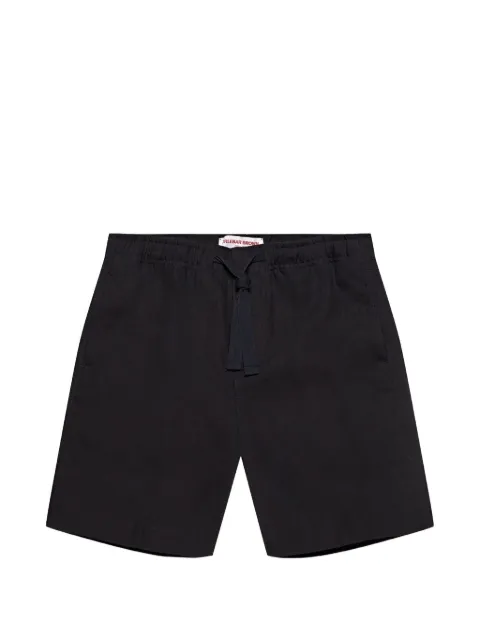 Orlebar Brown Alex drawstring-detail linen shorts Blue 279010