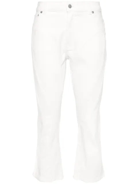Mugler high-rise cropped jeans White 6PA0426247