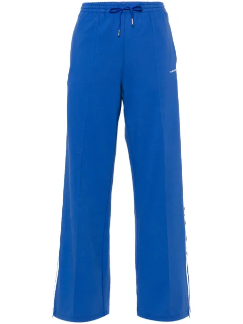 P.A.R.O.S.H. logo-embroidered straight trousers Blue D230716CASH24083