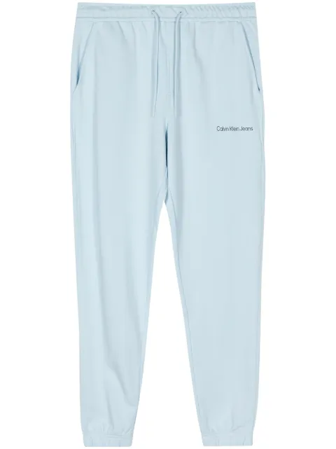 Calvin Klein logo-print track pants Blue J30J324739