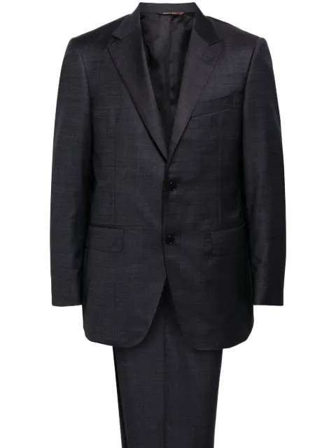 Canali single-breasted wool suit Blue 13280AA02524