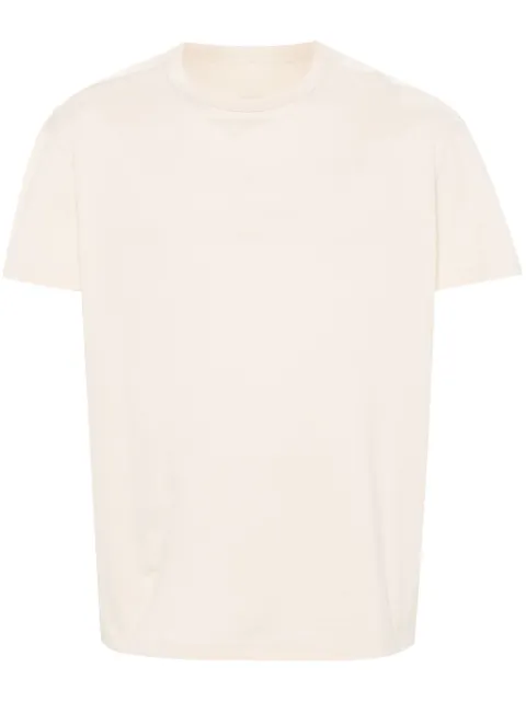 Maison Margiela logo-embroidered cotton T-shirt Neutrals S30GC0701S22816