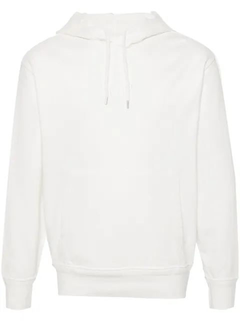 C.P. Company embroidered-logo cotton hoodie White 16CMSS099B110044G