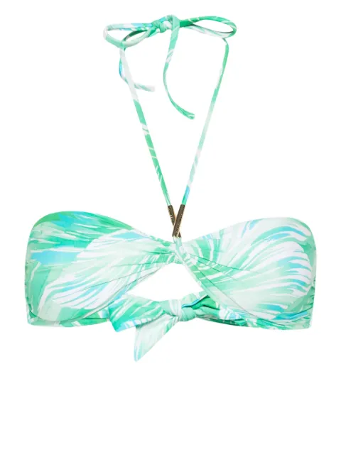 Melissa Odabash rainforest-printed bikini top Green CANARYTOPSS
