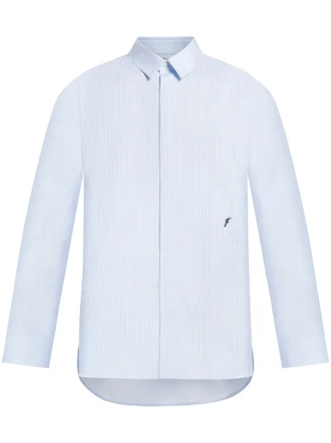 Ferragamo striped cotton shirt White 772960