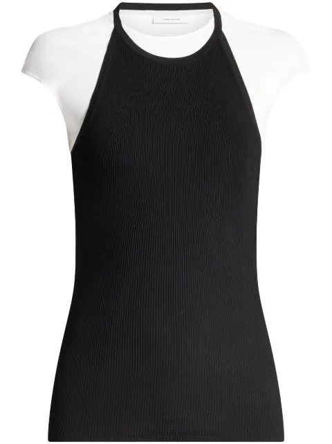 Ferragamo colourblock panelled top Black 772711
