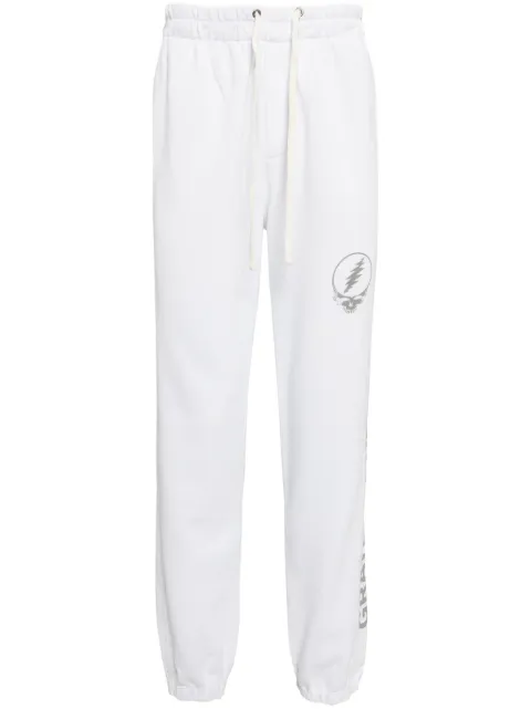 James Perse Grateful Dead cotton track pants White MQU1347BGA