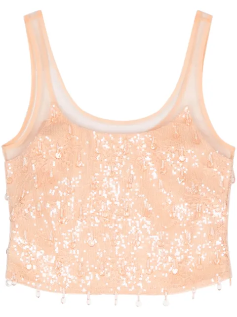 SIMKHAI Callaway cropped tank top Neutrals 2242087S