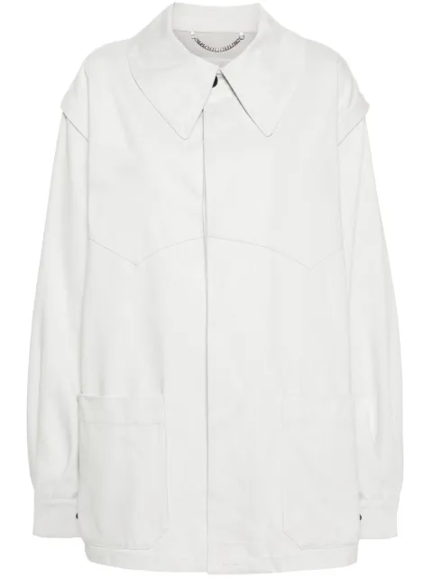 Maison Margiela oversize-collar denim jacket Grey S29AM0402M35083