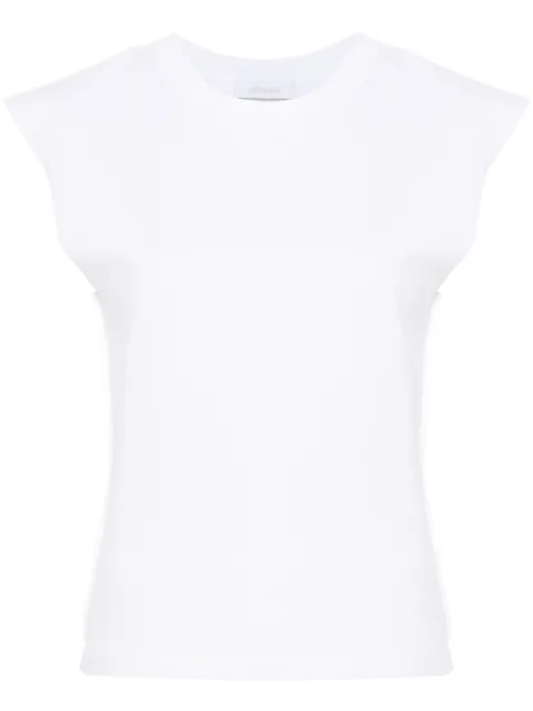 Rabanne chain-detail cotton T-shirt White 24EJTE157CO0508