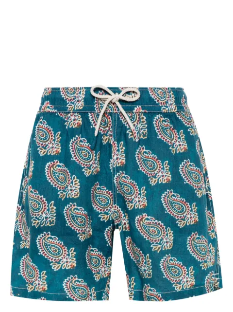 MC2 Saint Barth Gustavia linen swim shorts Blue GUS0008
