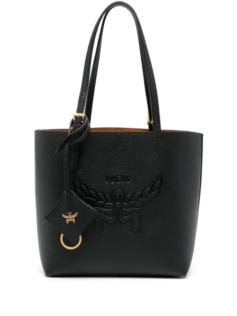 MCM Himmel leather tote bag Black MWPESAC04BK