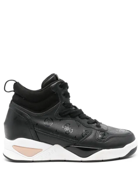 GUESS USA logo-print sneakers Black FL7DENFAL12