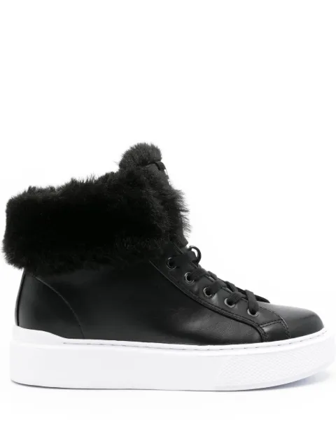GUESS USA Histori 2 faux-fur sneakers Black FL8H2SSMA12