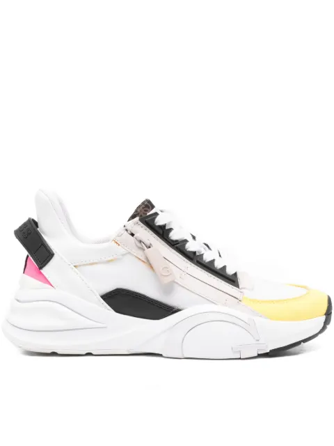 GUESS USA zip-detail panelled sneakers White FL6B2LFAL12