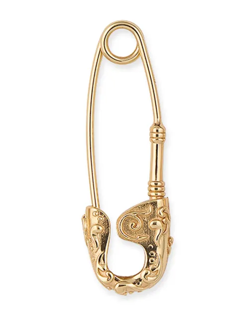 Emanuele Bicocchi Arabesque Pin silver earring Gold SNE1G