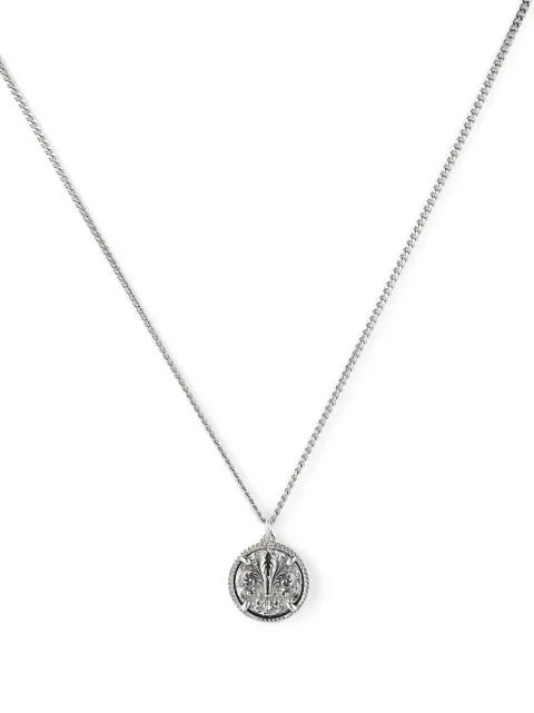 Emanuele Bicocchi Lily tag pendant necklace Silver CNP10