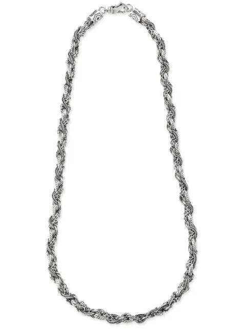 Emanuele Bicocchi round braid necklace Silver RTN2