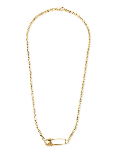 Emanuele Bicocchi Arabesque Pin silver necklace Gold SNN1G