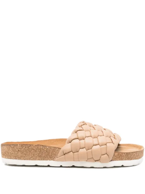 Bugatti woven leather sandals Brown 431A6P855000