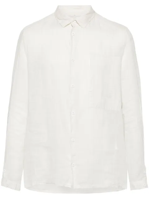 Transit straight-collar linen shirt Neutrals CFUTRWV310