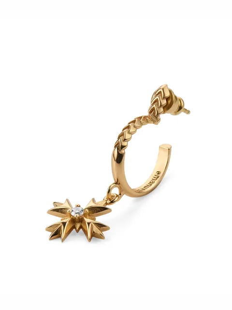 Emanuele Bicocchi EB Crest pendant single earring Gold MLCE3G