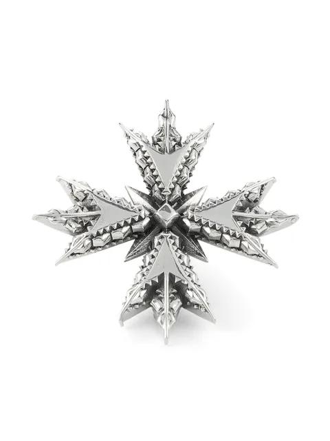 Emanuele Bicocchi crest brooch Silver MLS1