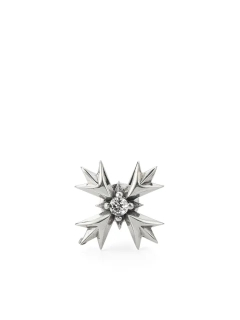 Emanuele Bicocchi Crest crystal-embellished earring Silver MLCE1