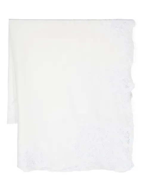 Faliero Sarti Scilly cotton-blend scarf White 1000SCILLY