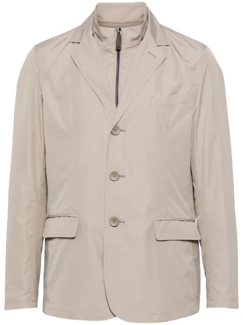 Herno Byron layered single-breasted blazer Grey GA000156U12010
