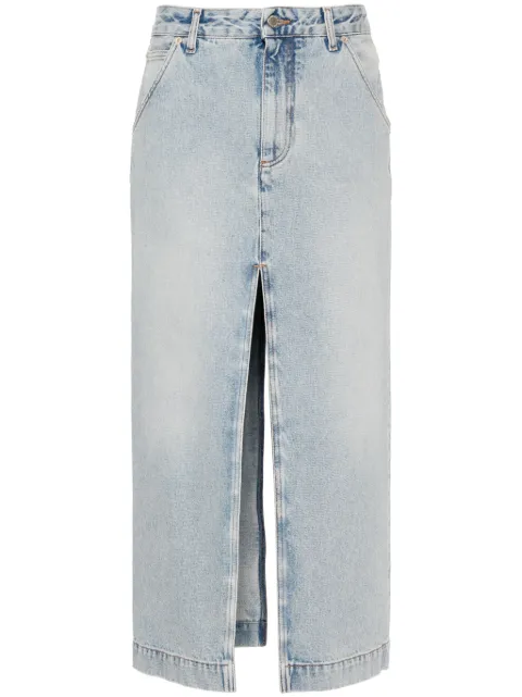 DARKPARK Erika denim midi skirt Blue WSK02DBL01