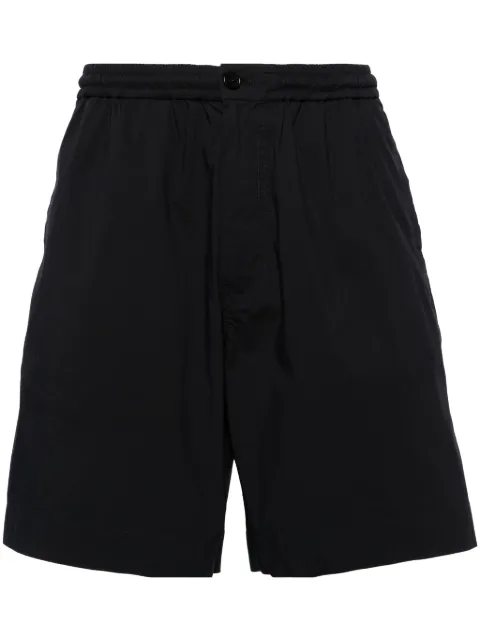 ASPESI elasticated-waist poplin shorts Black CQ35P076